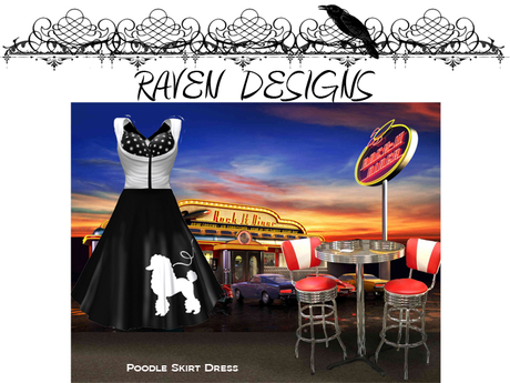 Poodle Dress White Black main image 0